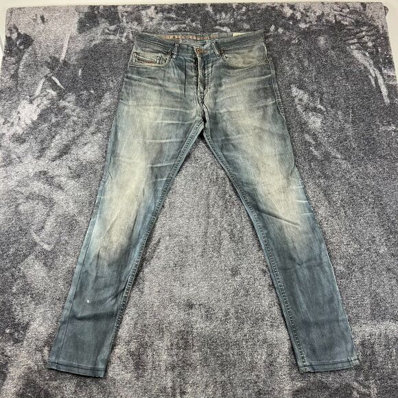 Diesel Slim-Carrot Tepphar Denim Distressed Jeans Men's 31X32(31X30) 0886A - Picture 1 of 16
